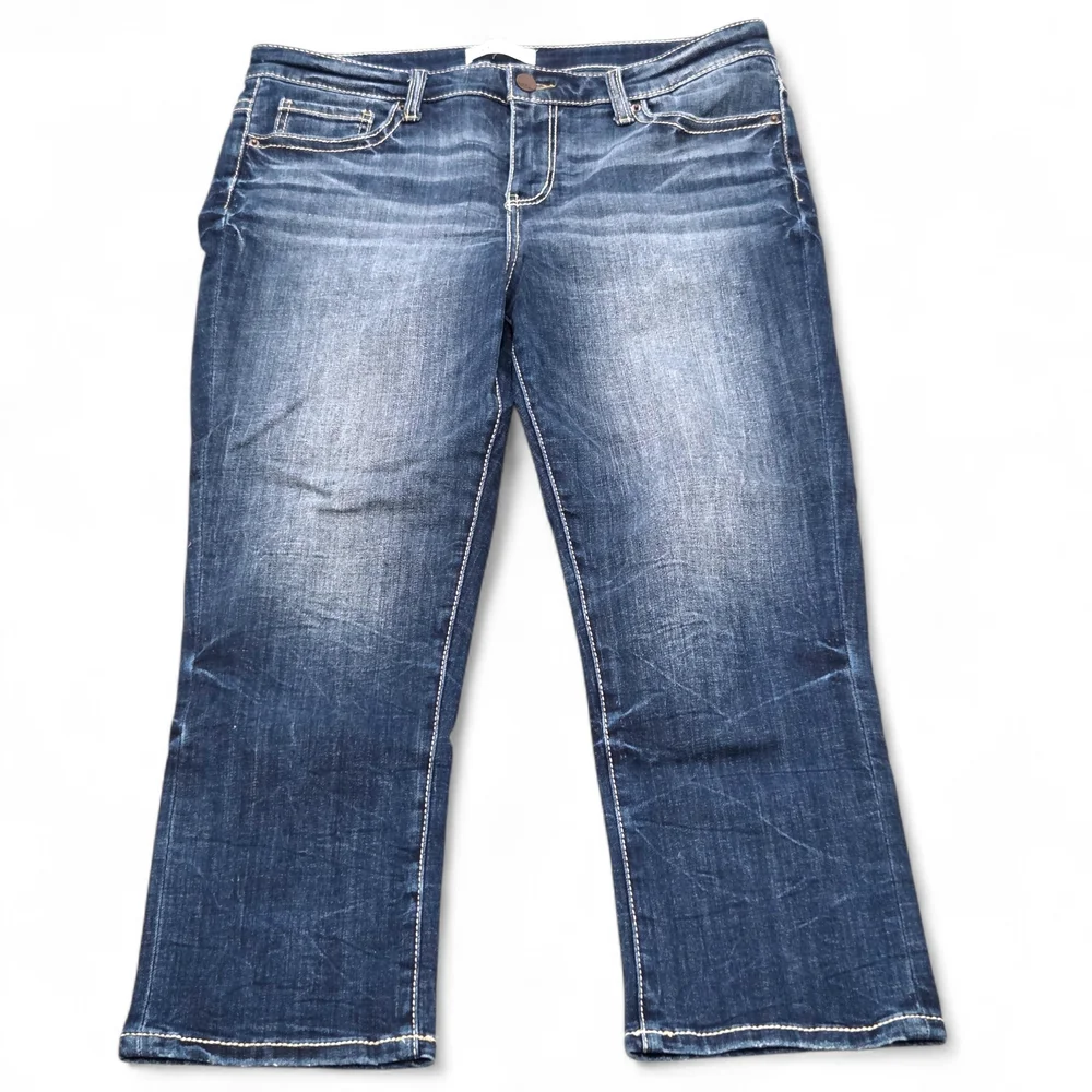 BKE Women's Payton Cuffed Stretch Capri Jean BGK413 Size 30 NWOT - Picture 4 of 16